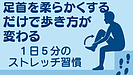 Day091：足首ストレッチで歩き方が変わる！1日5分で膝・腰の負担を減らす方法！