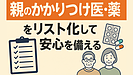 Day148：【終活】親の“かかりつけ医・薬”をどう管理する？緊急時に命を守るリスト化の方法！