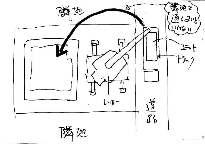 レッカー転倒②