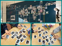 中学生職場体験にて「写真屋店前プロジェクト第一弾 タクミカメラ付近のおもしろスポットMAP」写真を増殖しよう！