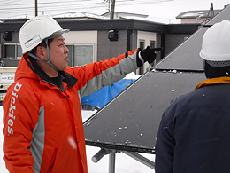 高橋正彦さん　作業風景