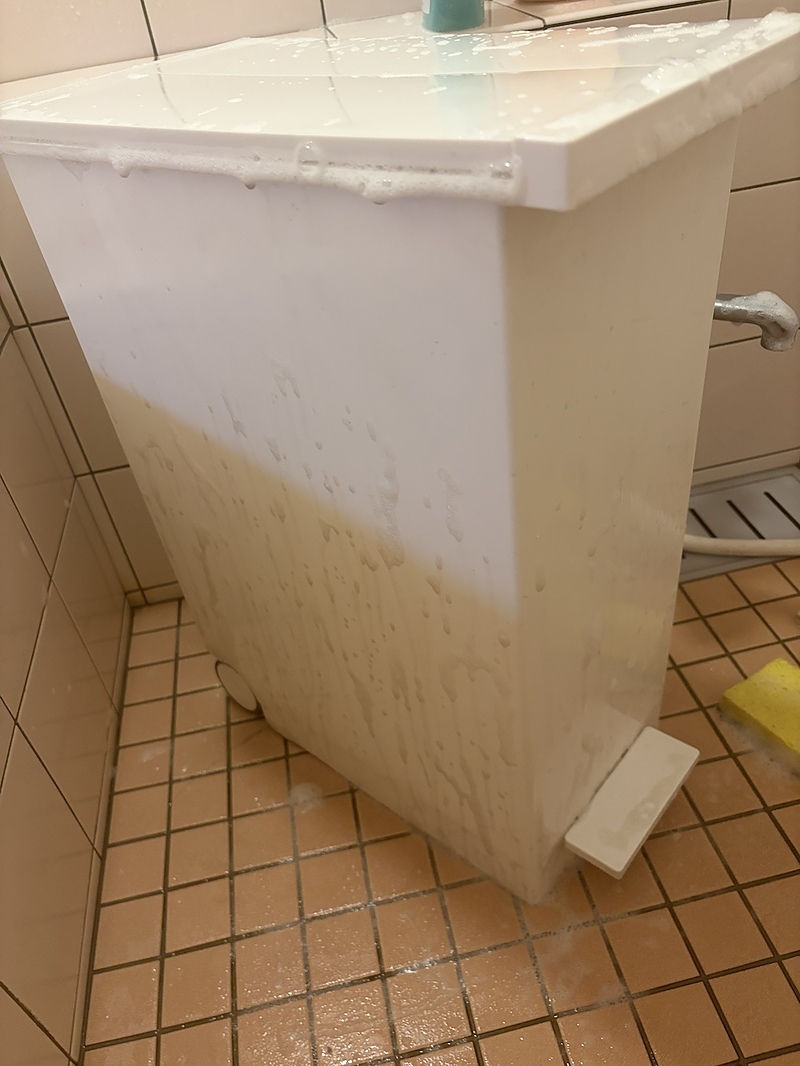 ゴミ箱磨き ゴミ箱磨き