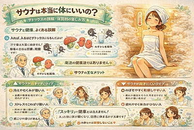 サウナは健康にいい？汗とデトックスの本当の話