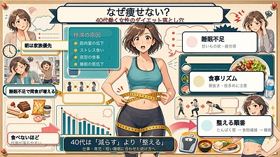 40代の働く女性が「頑張っているのに痩せない」理由