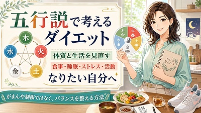 五行説で考えるダイエット：忙しい女性が体質と生活を見直し、なりたい自分に近づく方法