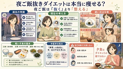 夜ご飯抜きダイエットは本当に痩せる？――夕食を抜かずに整える働く女性の体重管理