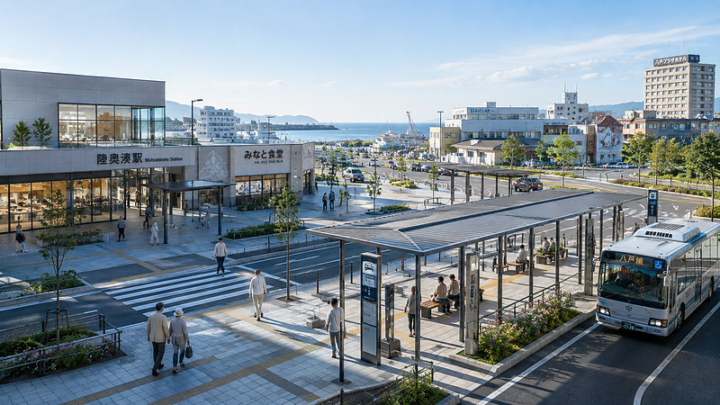 未来の湊駅周辺（イメージ）