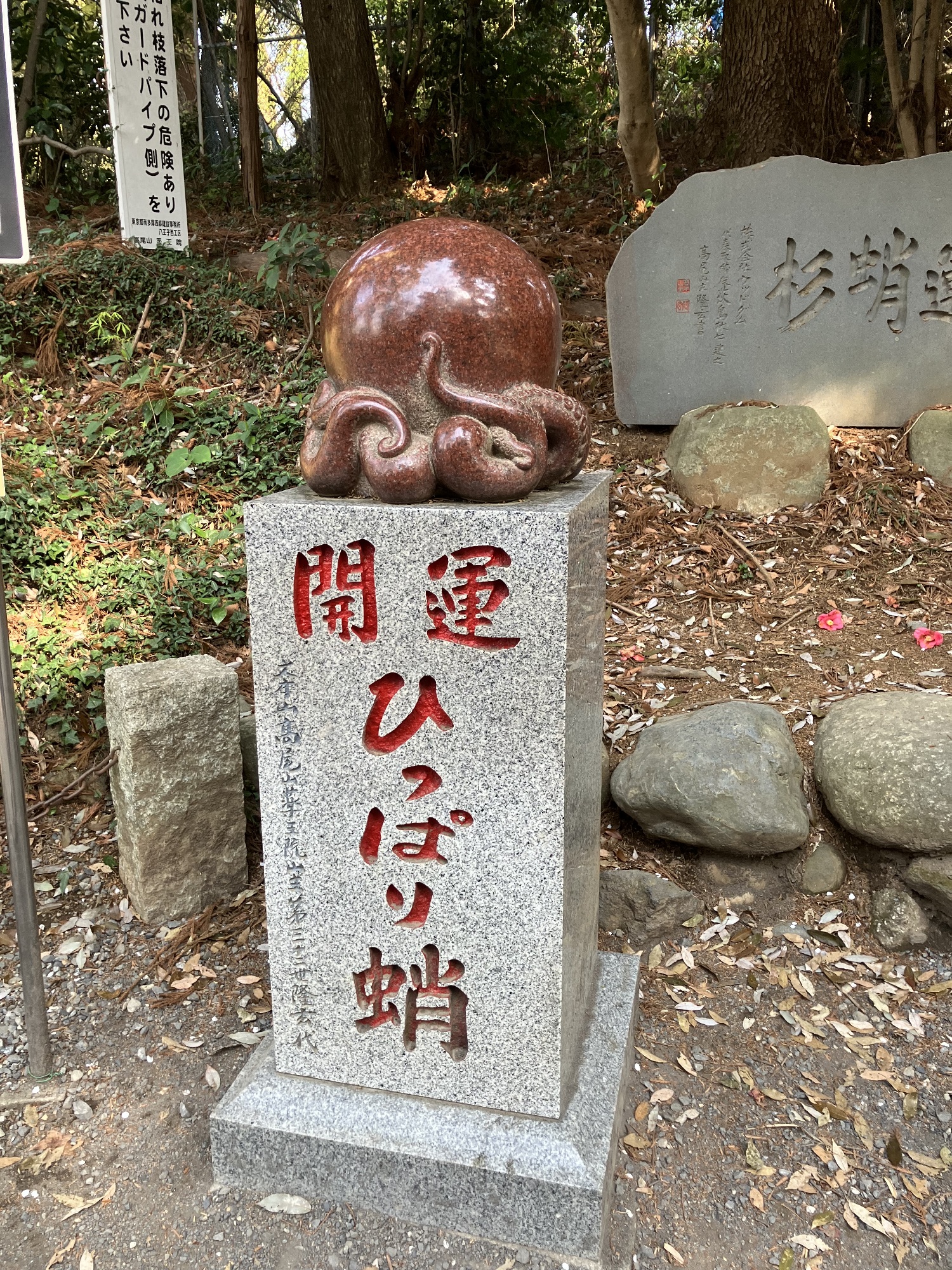 ひっぱりだこ　なでると幸運が訪れる