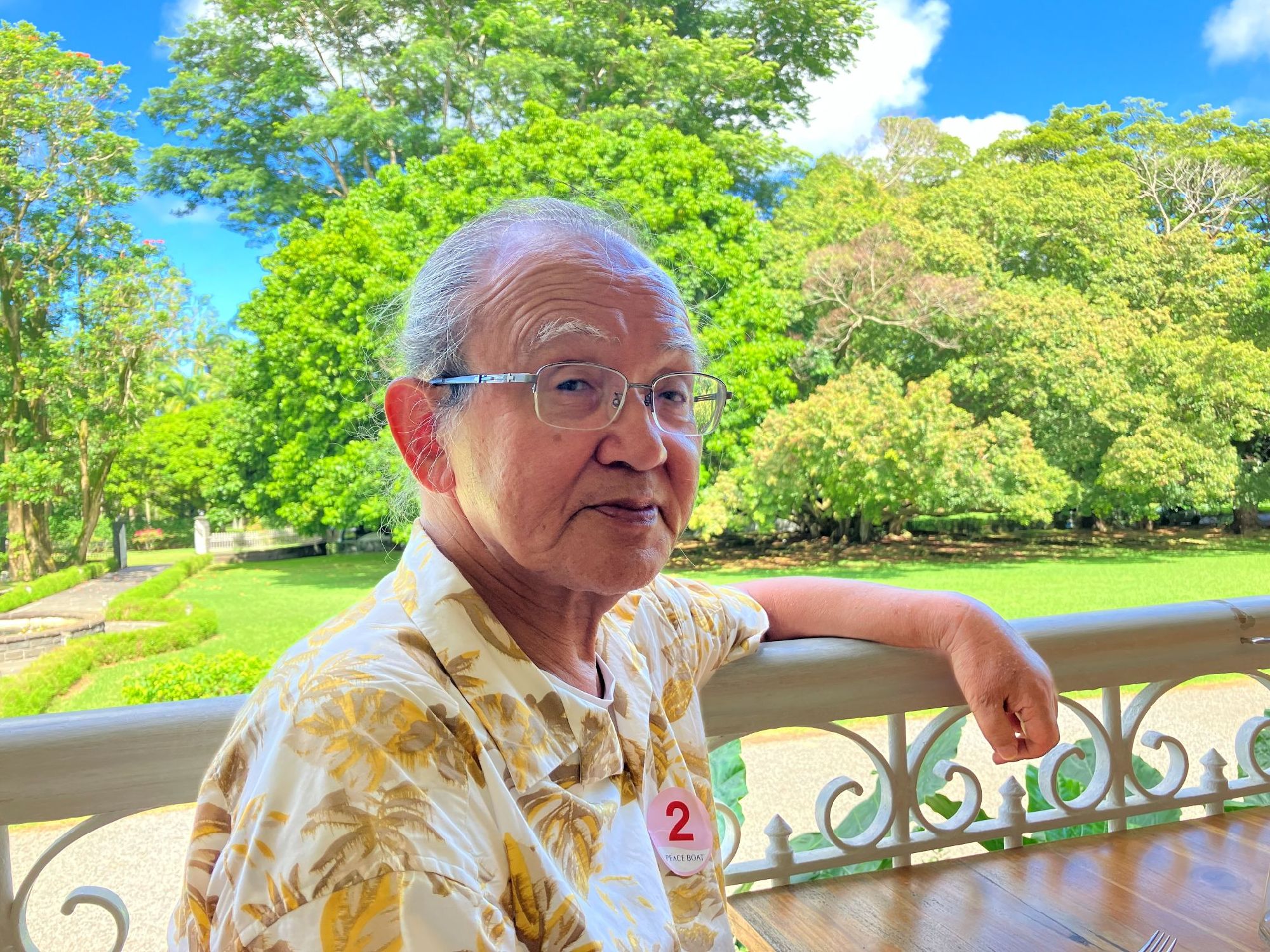 ランチの建物で優雅なひと時