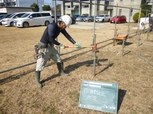 安全鋼板　仮設工事