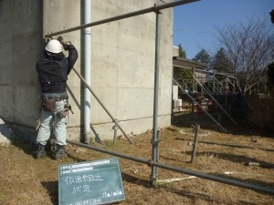 安全鋼板　仮設工事