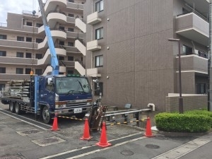 船橋市にて立体駐車場解体工事