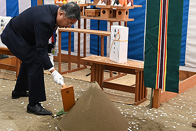 『消防署舞浜出張所建設工事起工式（浦安市）』