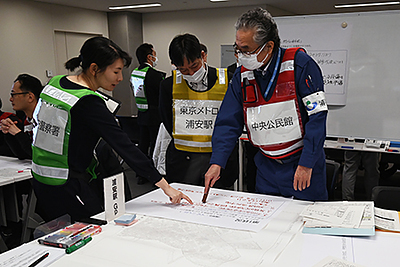『帰宅困難者対策訓練（浦安市）』