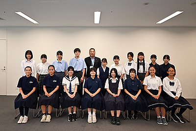 『平和使節団結団式（浦安市）』