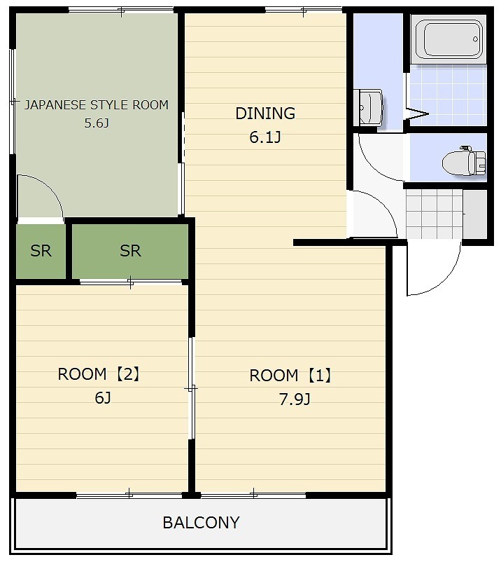 メルヘンハイツ before リノベーション 3DK