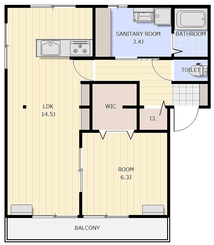 メルヘンハイツ before リノベーション 1LDK