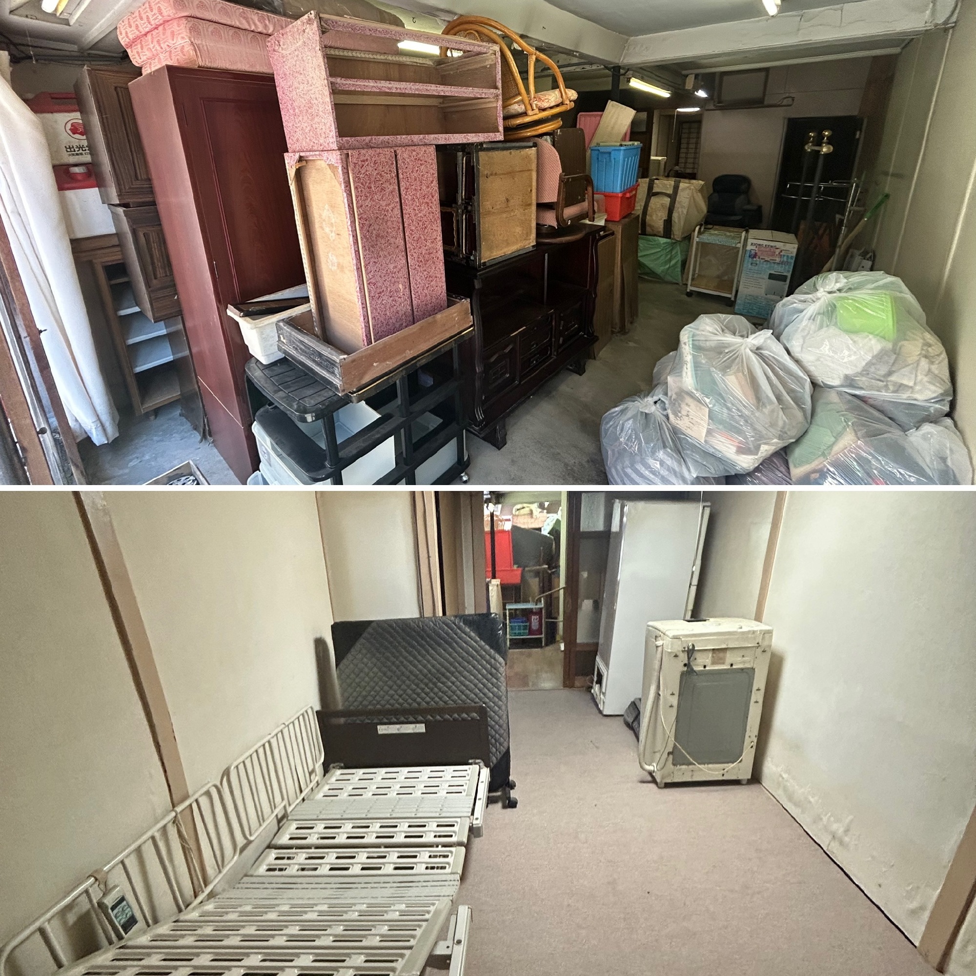 家屋売買による不要物回収作業