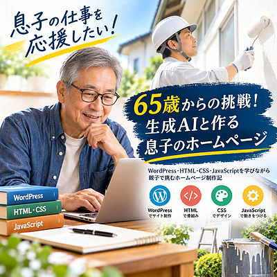 【第1回】息子の仕事を応援したい！65歳の父親が3つの生成AIとホームページ制作に挑戦