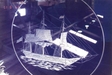 レトロな帆船を彫り込む　【エッチング　ガラス　テーブル】
