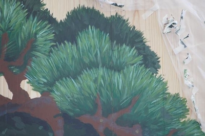 「古谷館八幡神社」松の絵プロジェクト