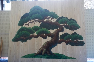 「古谷館八幡神社」松の絵プロジェクト