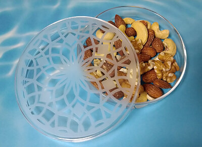 ガラスシャーレ　オリジナルデザイン　ハンドメイド　1点物　ガラス工芸　実験用ガラス　ペトリ皿　可愛い　アクセサリーケース