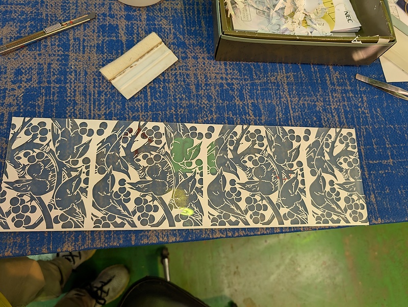 ステンドガラス　エッチング