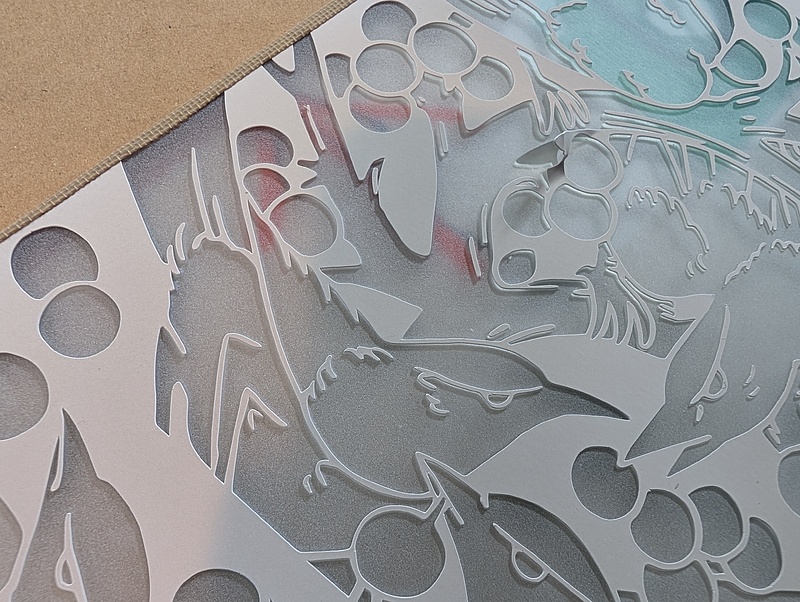 ステンドガラス　エッチング