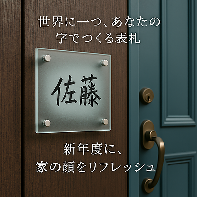 世界に一つ、あなたの字でつくる表札