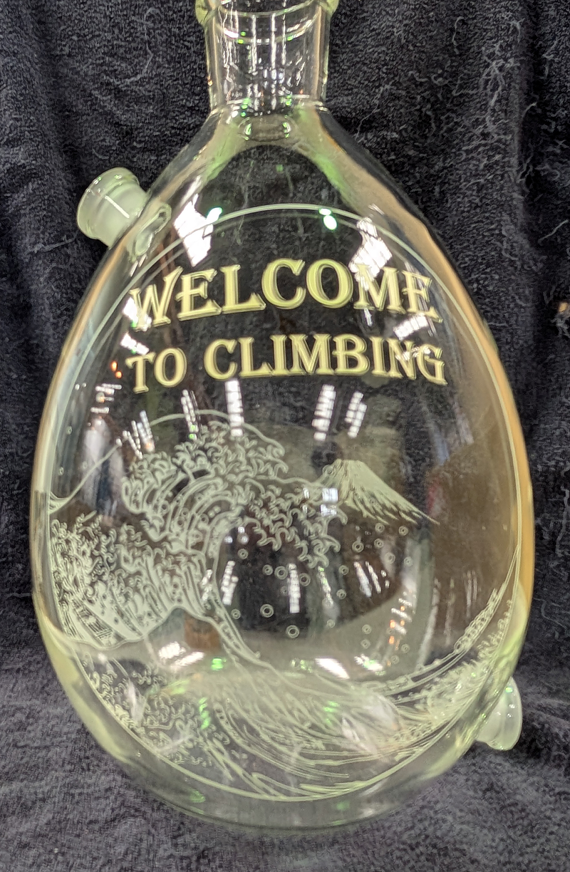 ろ過瓶　エッチング　和モダン