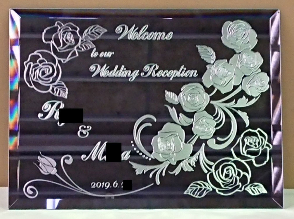 定番の薔薇のデザイン