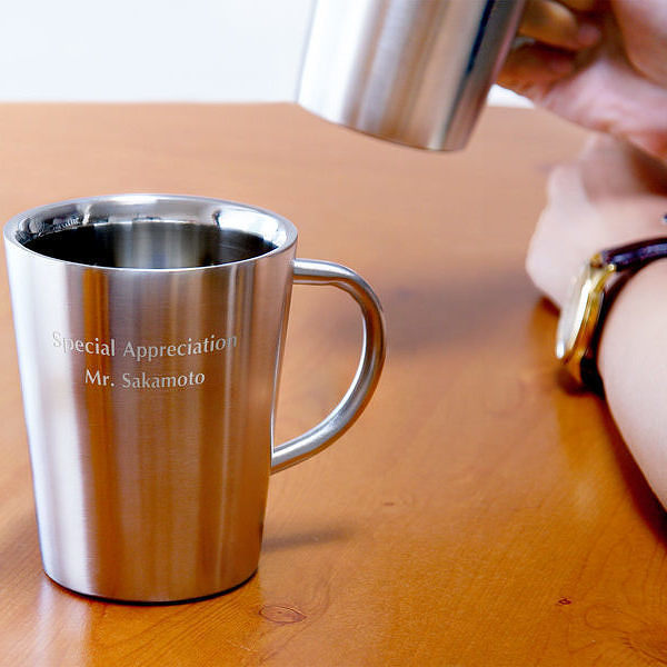 ステンレス二重構造マグカップ