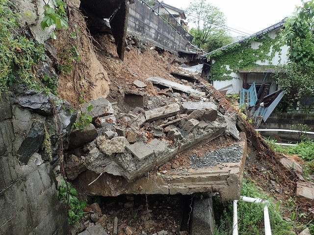 石積みの崩壊状況