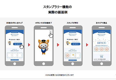 AR de スタンプラリー