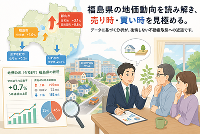 福島県の地価公示2026｜進む二極化の実態とは？売り時・買い時の見極め方