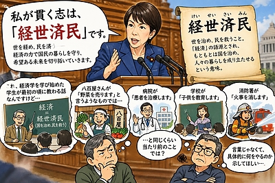 「経世済民」が基本方針です、と言われても