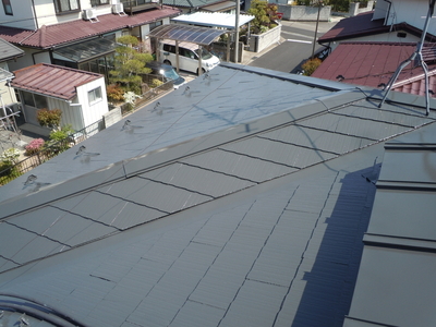 コロニアル屋根の塗り替え