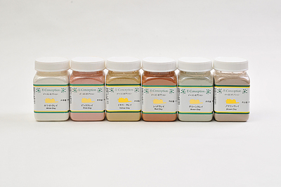 講座で使う5種類のクレイ