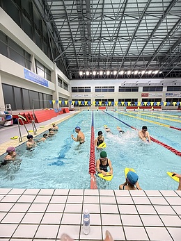 練習体験者募集！！郡山市内で毎週木曜日に練習しています地域スポーツ水泳チームです☆