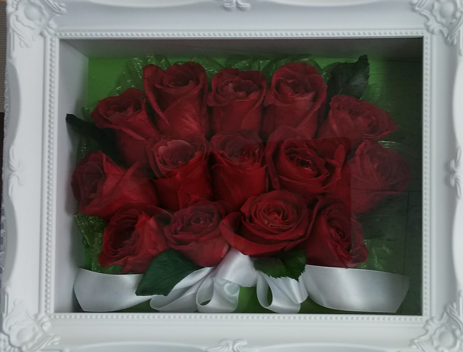 プロポーズの言葉に添えた赤いバラを保存加工した額 生花の保存加工 山田京子 マイベストプロ岐阜