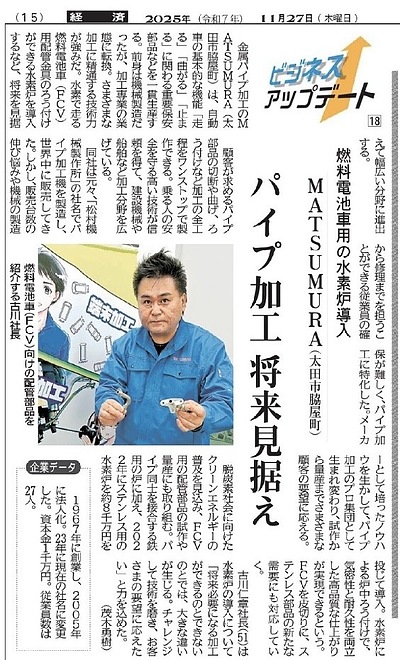 新聞掲載されました