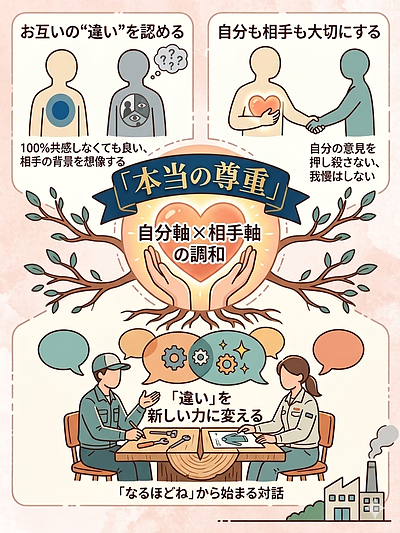 「本当の尊重」が強い組織を作る。〜自分を消さない、相手を否定しない対話の極意〜