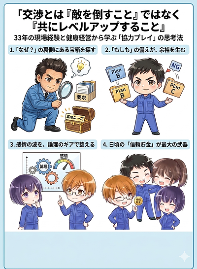 交渉とは「敵を倒すこと」ではなく「共にレベルアップすること」
