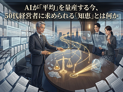 AIが「平均」を量産する今、50代経営者に求められる「知恵」とは何か