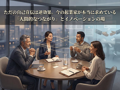 ただの自己宣伝は逆効果。今の起業家が本当に求めている「人間的なつながり」とイノベーションの場