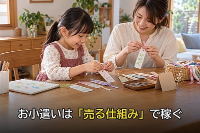 子どもがお小遣いを「稼ぐ」にはどうする？親が家庭で教える、売る物・値段・SNSで知らせるまでの5ステップ
