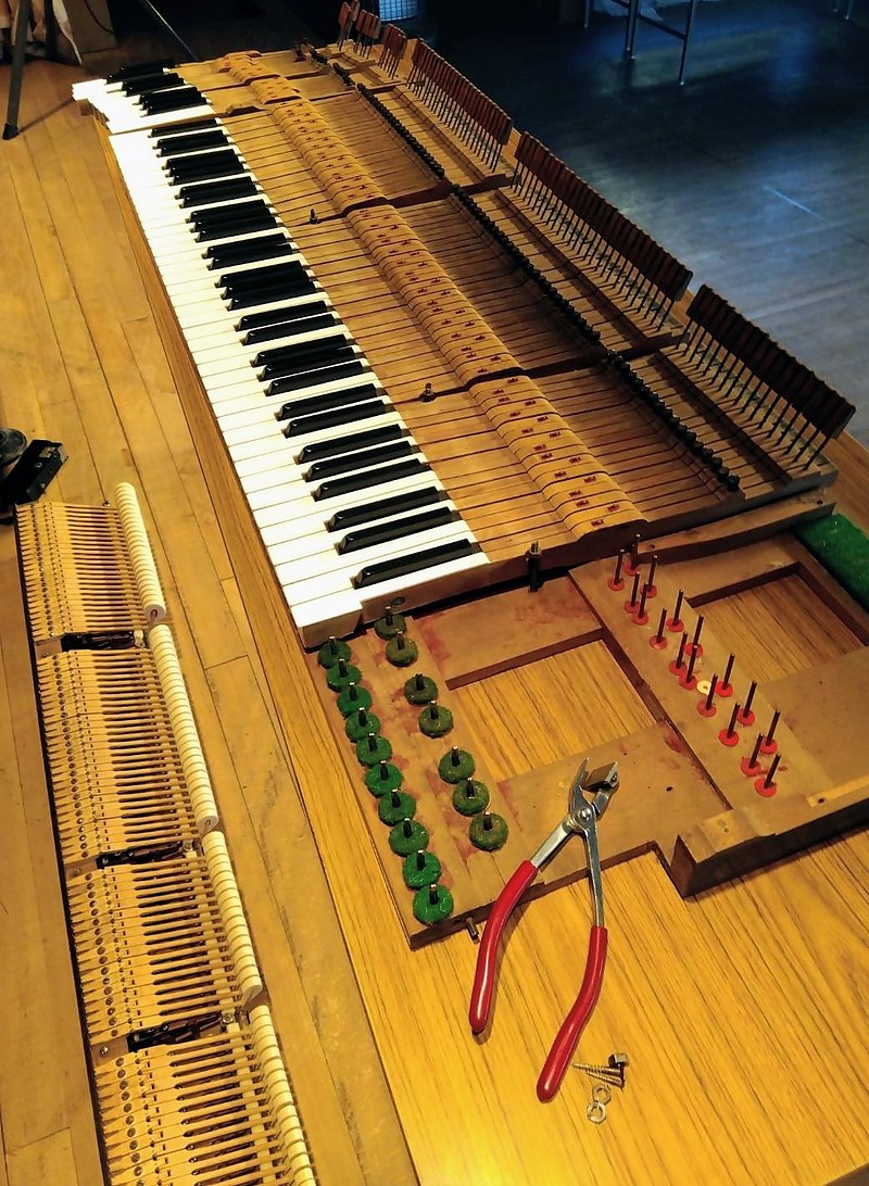 鍵盤を外した状態 鍵盤を外した状態