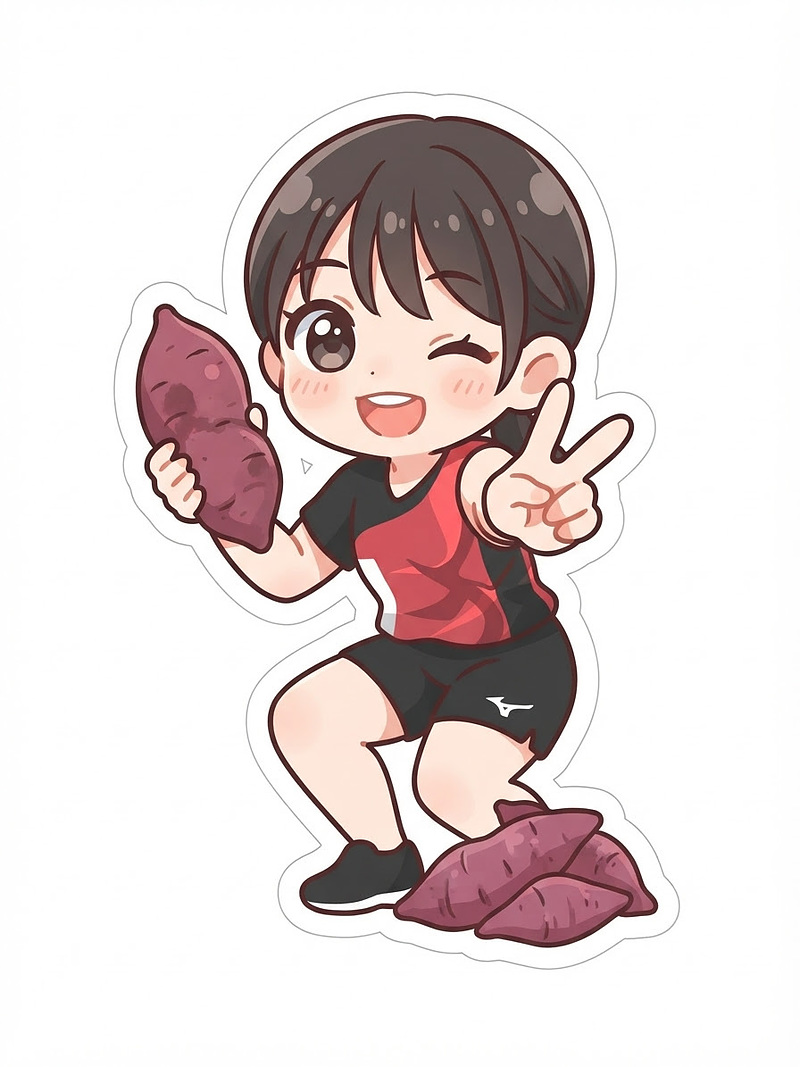 今日の試合も、さつまいもパワーでガンバレ! 今日の試合も、さつまいもパワーでガンバレ!