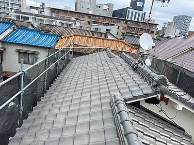 【広島市西区】瓦屋根から高耐久軽量屋根へ｜セネター屋根リフォーム施工事例